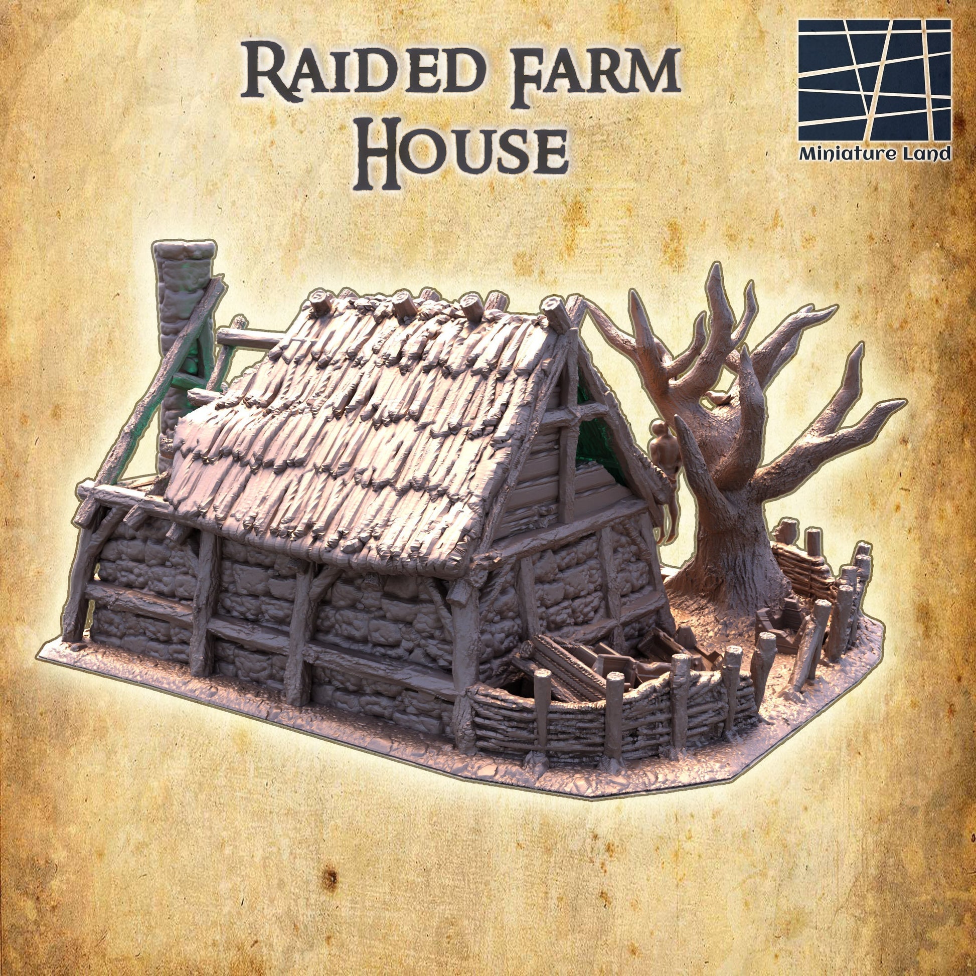 Raided Farm House, Large Farm House Ruin