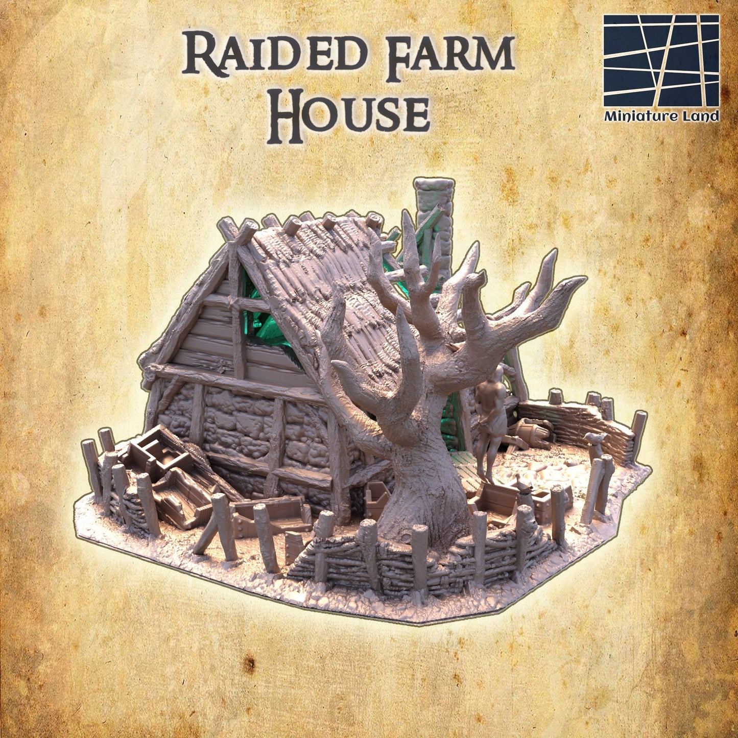 Raided Farm House, Large Farm House Ruin