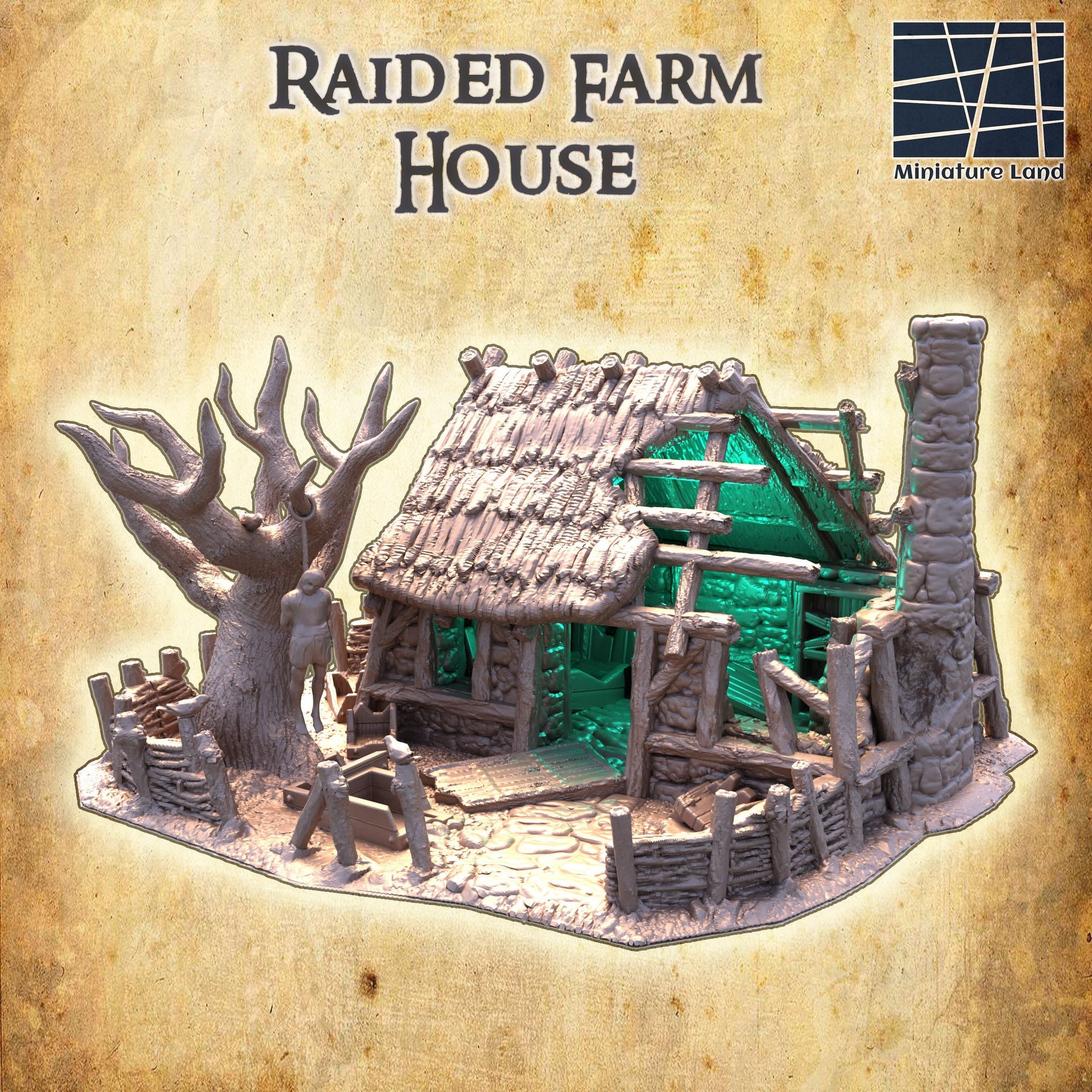 Raided Farm House, Large Farm House Ruin