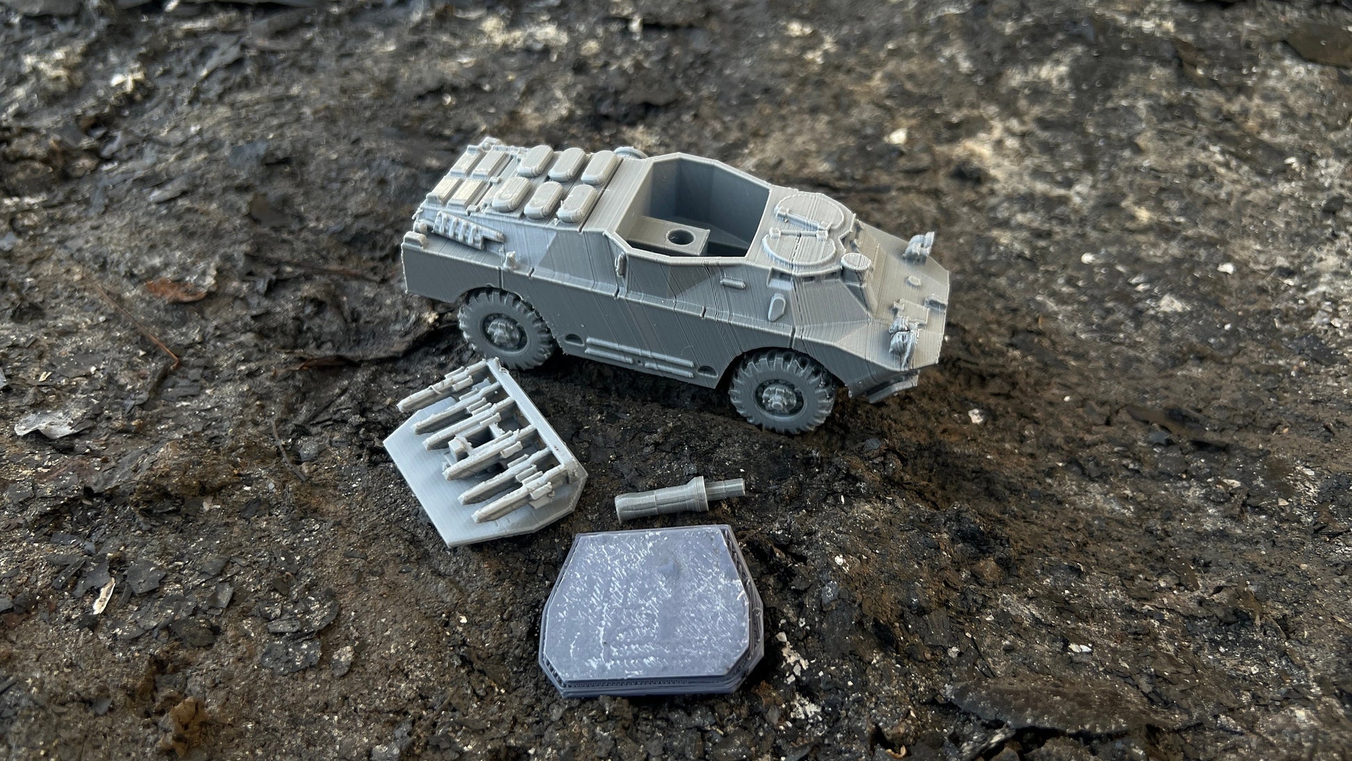 BRDM-2 Sagger, Truck, Soviet Era, Post War, cold war, tabletop gaming, tabletop terrain