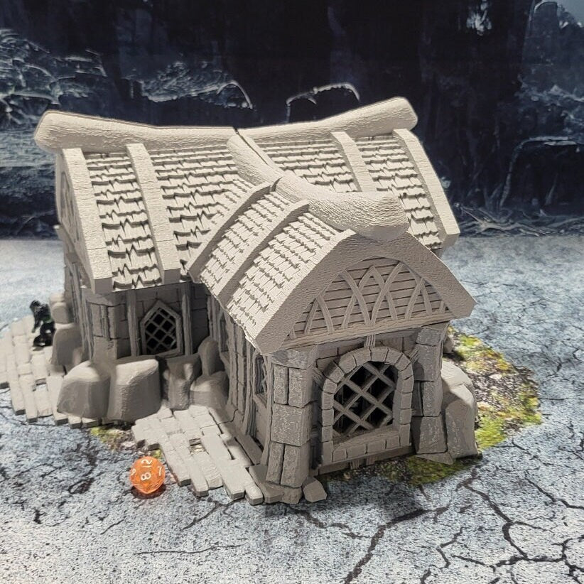 Tabletop Terrain, Mordheim, D&D, Pirate, Tower, Ruin, Ruined, houses, Tabletop, Fantasy Terrain, Town Set, Town and Market, Mordheim Set, Wargaming, Dungeons and Dragons, Lord of the rings, RPG Set, Village Set, building set, small town, Market, town