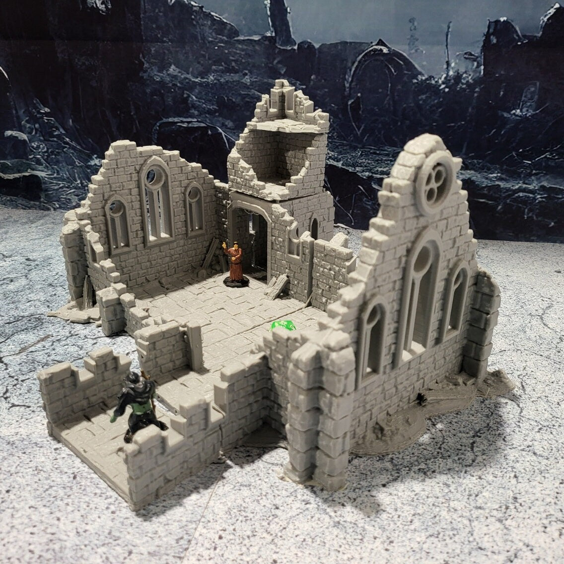 Tabletop Terrain, Mordheim, D&D, Pirate, Tower, Ruin, Ruined, houses, Tabletop, Fantasy Terrain, Town Set, Town and Market, Mordheim Set, Wargaming, Dungeons and Dragons, Lord of the rings, RPG Set, Village Set, building set, small town, Market, town