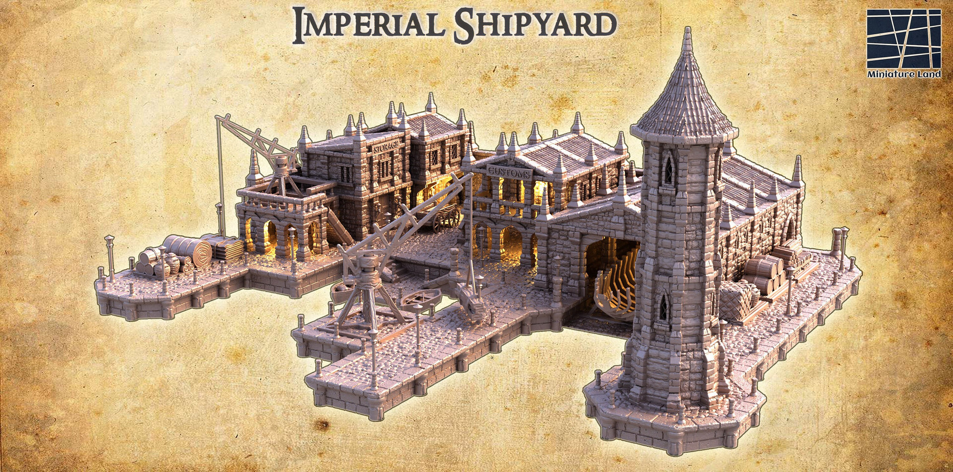 Imperial Shipyard, Shipwright, Docks, Lighthouse