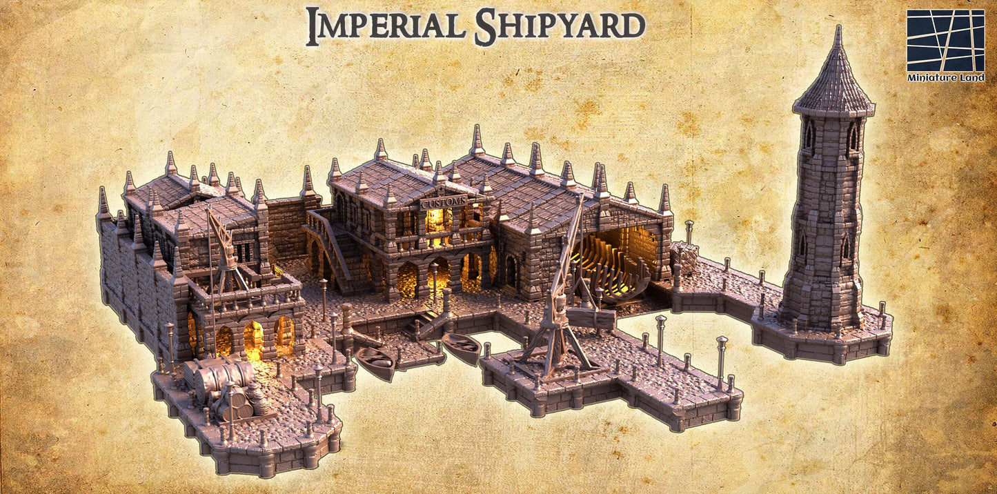 Imperial Shipyard, Shipwright, Docks, Lighthouse