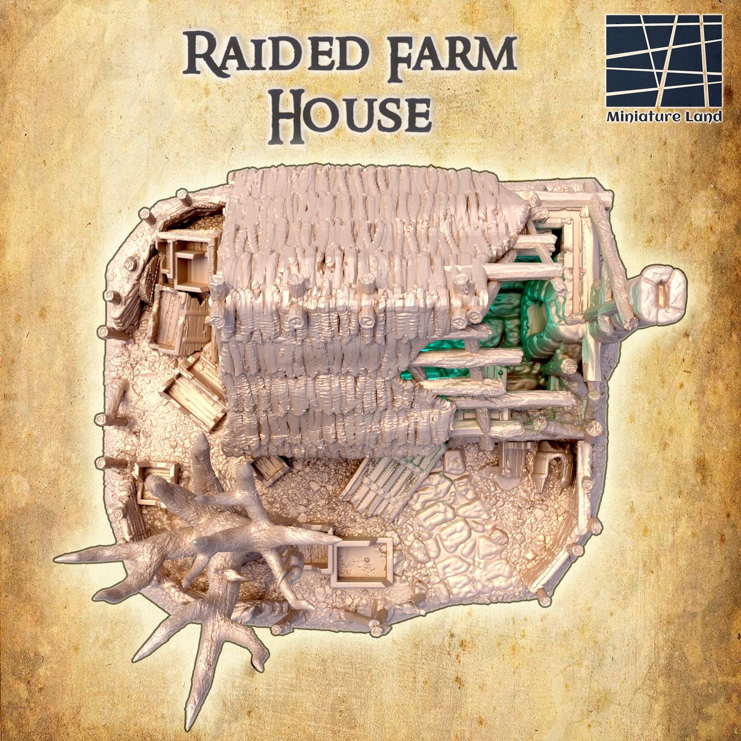 Raided Farm House, Large Farm House Ruin