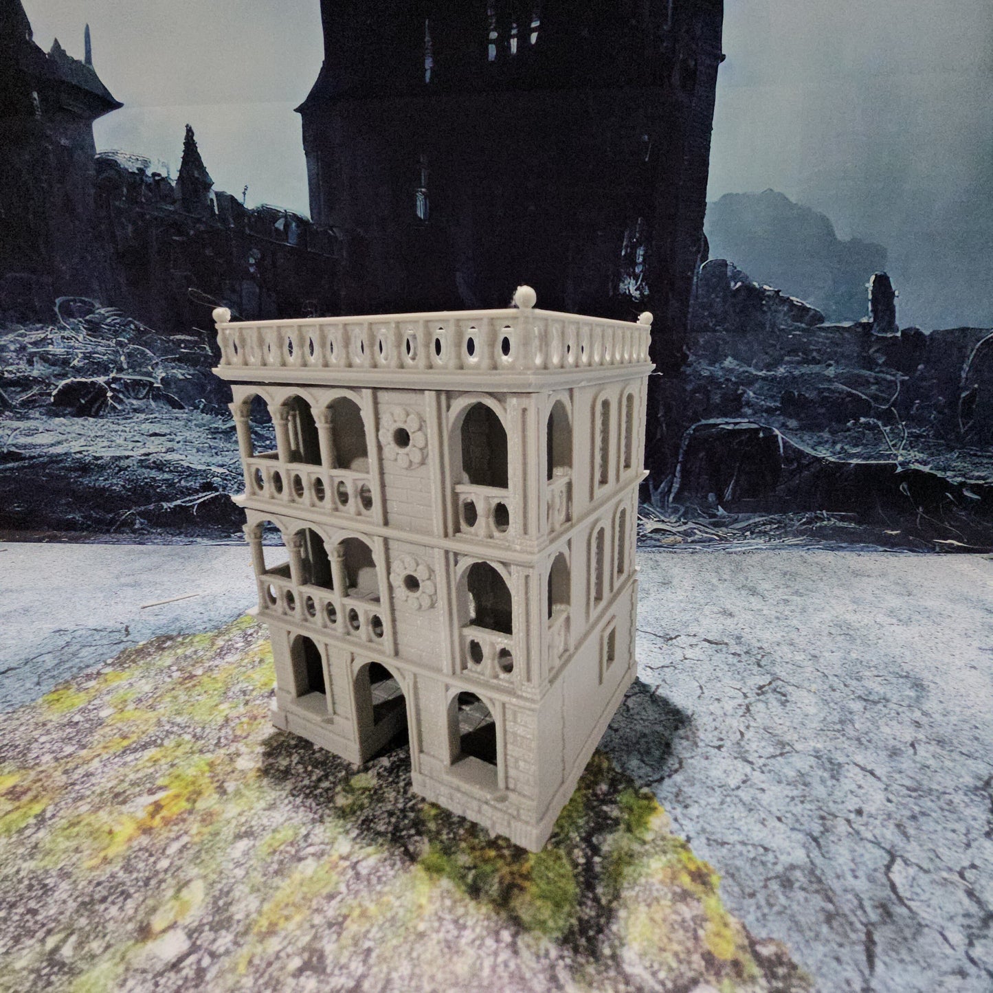 Ca Dario - City Mansion - City Block Building - Dungeons and Dragons - Warhammer - Terrain - City Terrain - City Building - 28mm Terrain