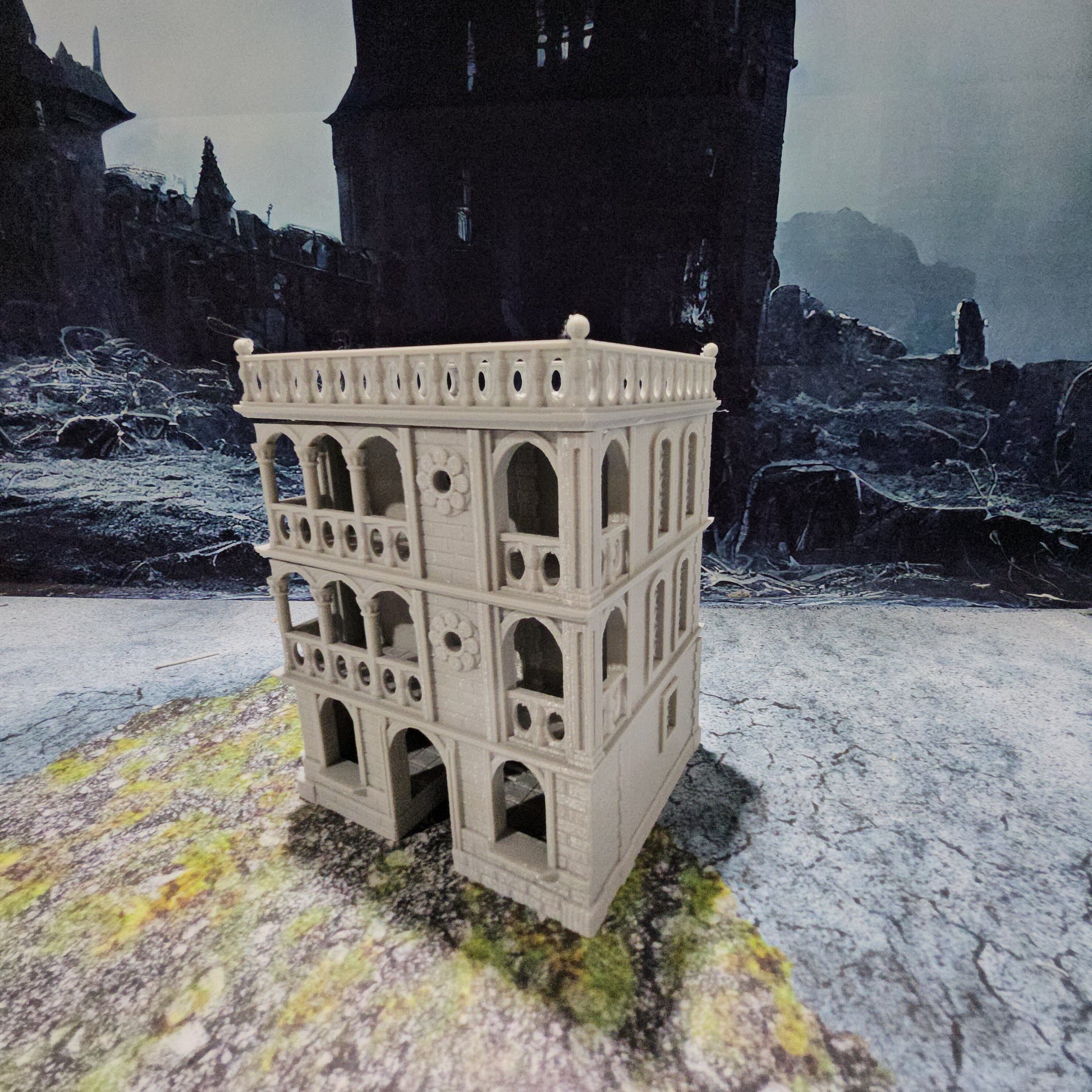 Ca Dario - City Mansion - City Block Building - Dungeons and Dragons - Warhammer - Terrain - City Terrain - City Building - 28mm Terrain