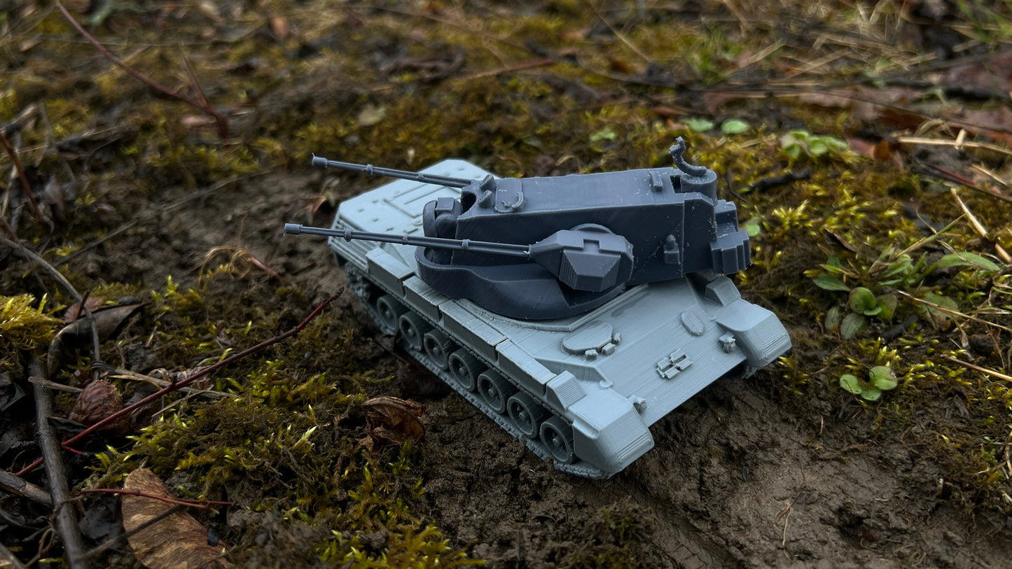 Gepard Flakpanzer, Modern warfare, Tabletop terrain, German, Modern tank,