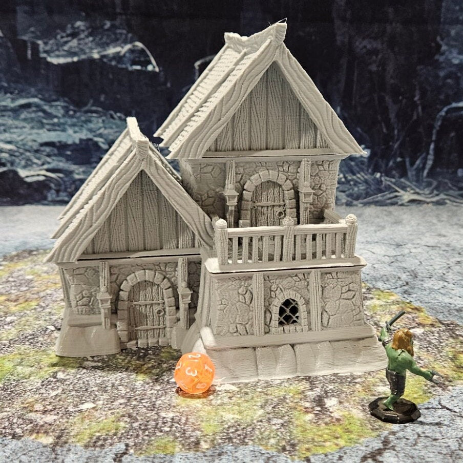 Tabletop Terrain, Mordheim, DnD, Wizard School, Tower, Wizard, Ruined, Train Set, Tabletop, Fantasy Terrain, Town Set, Town and Market, Mordheim Set, Wargaming, Dungeons and Dragons, RPG Set, Village Set, Dragon, Harry Potter, Market, College, castle