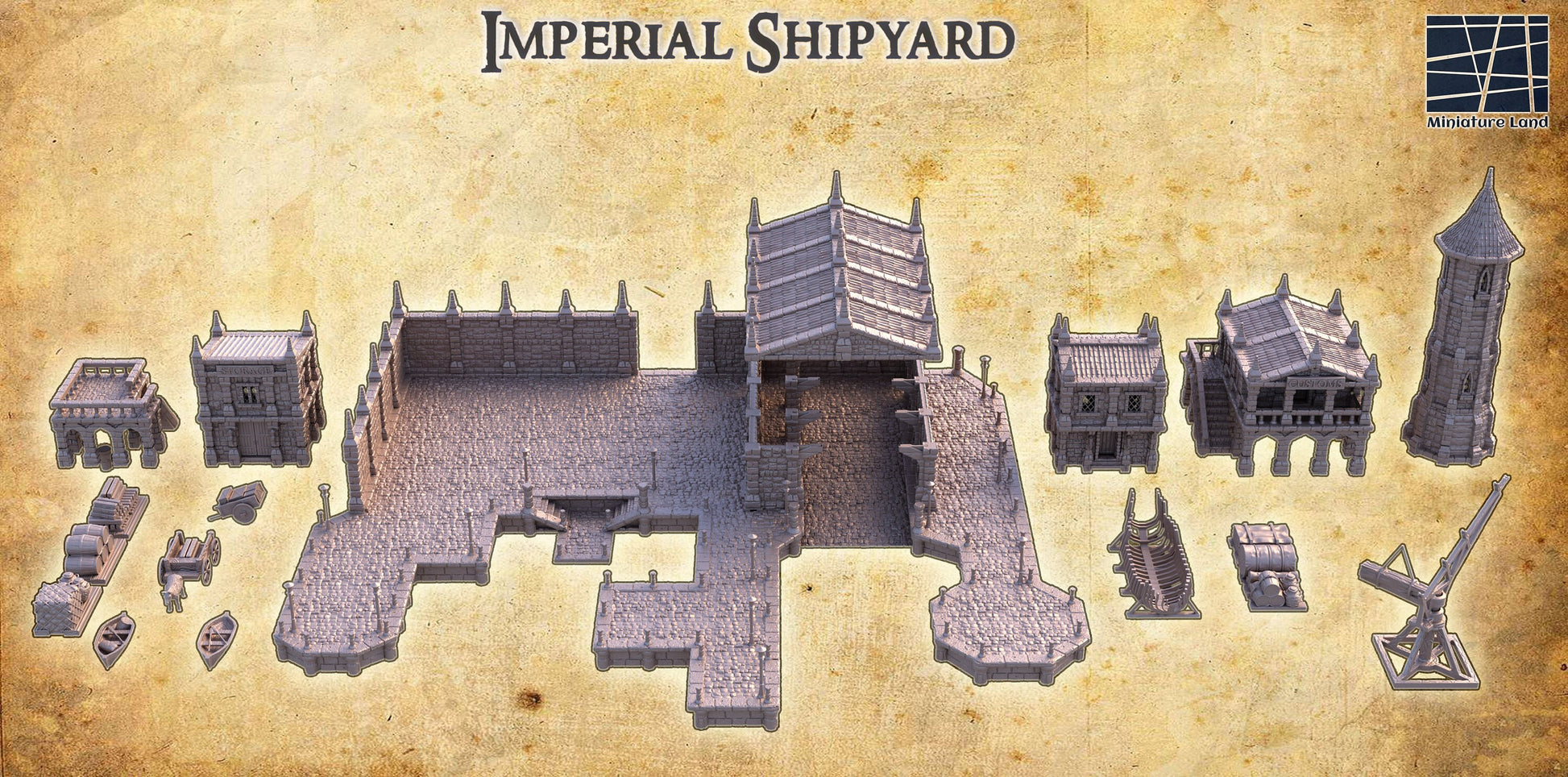 Imperial Shipyard, Shipwright, Docks, Lighthouse