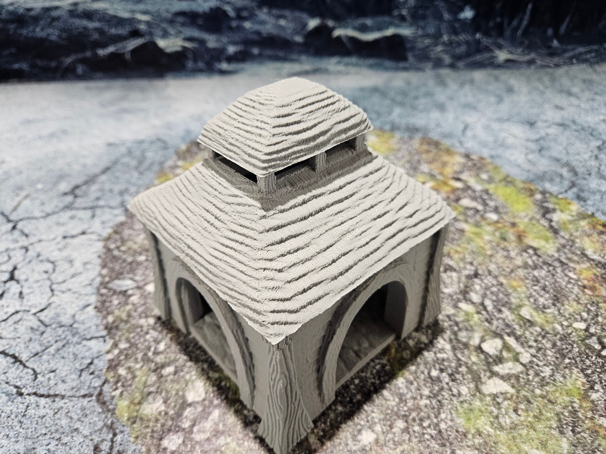 Zurgnan Gazebo, Zurgnan Farm, Farm estate, noble estate, Gazebo terrain, dungeons and dragons, 28mm terrain