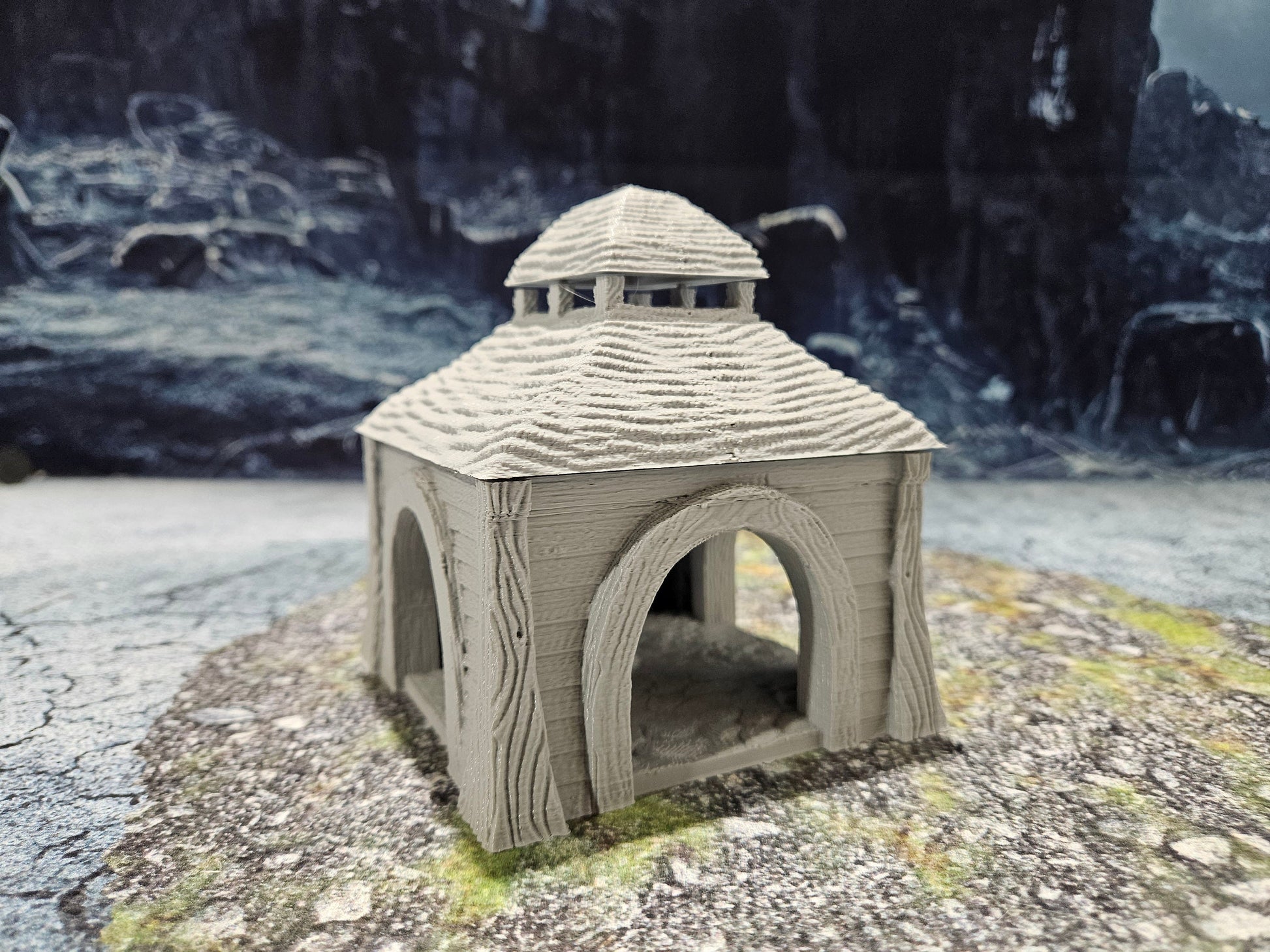 Zurgnan Gazebo, Zurgnan Farm, Farm estate, noble estate, Gazebo terrain, dungeons and dragons, 28mm terrain