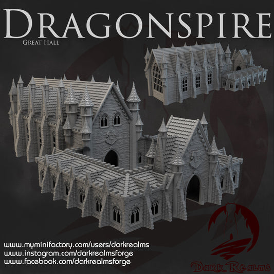 Tabletop Terrain, Mordheim, DnD, Wizard School, Tower, Wizard, Ruined, Train Set, Tabletop, Fantasy Terrain, Town Set, Town and Market, Mordheim Set, Wargaming, Dungeons and Dragons, RPG Set, Village Set, Dragon, Harry Potter, Market, College