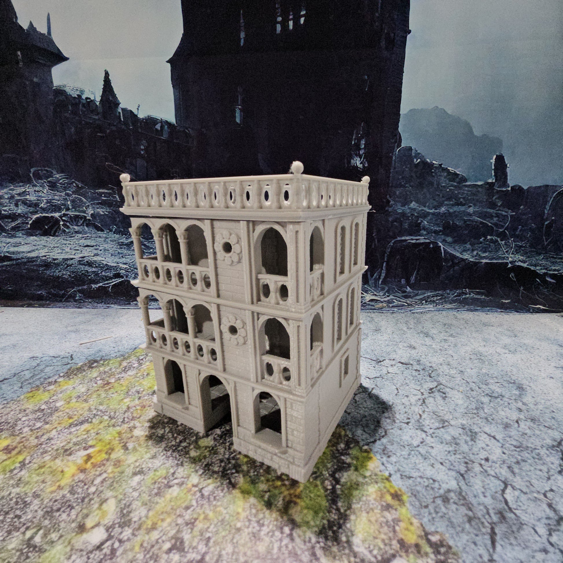 Ca Dario - City Mansion - City Block Building - Dungeons and Dragons - Warhammer - Terrain - City Terrain - City Building - 28mm Terrain