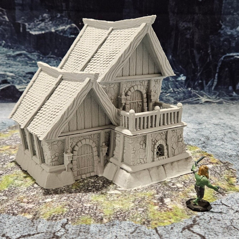 Tabletop Terrain, Mordheim, DnD, Wizard School, Tower, Wizard, Ruined, Train Set, Tabletop, Fantasy Terrain, Town Set, Town and Market, Mordheim Set, Wargaming, Dungeons and Dragons, RPG Set, Village Set, Dragon, Harry Potter, Market, College, castle