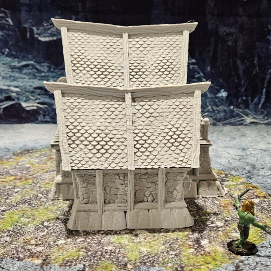 Tabletop Terrain, Mordheim, DnD, Wizard School, Tower, Wizard, Ruined, Train Set, Tabletop, Fantasy Terrain, Town Set, Town and Market, Mordheim Set, Wargaming, Dungeons and Dragons, RPG Set, Village Set, Dragon, Harry Potter, Market, College, castle