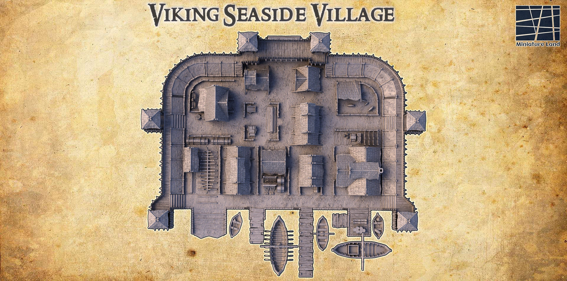 six towers adds an authentic touchThe assortment of buildings, including houses, a tavern, a storehouse, a shipbuilder&#39;s workshop, and farm buildings, offers a glimpse into various aspects of Viking life and activities.