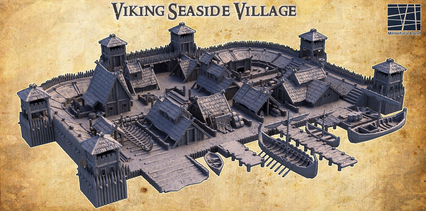 six towers adds an authentic touchThe assortment of buildings, including houses, a tavern, a storehouse, a shipbuilder&#39;s workshop, and farm buildings, offers a glimpse into various aspects of Viking life and activities.