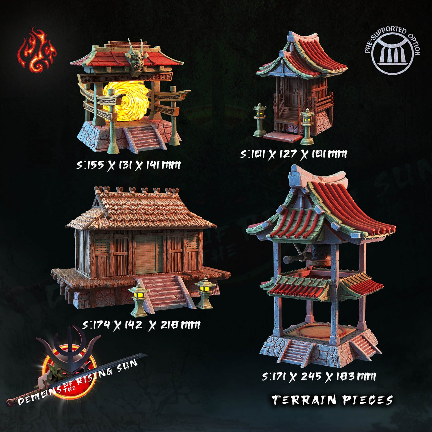 Do you want to take your players on a journey to the world of the samurai? Then you need a samurai village and we have just the thing! Our specially designed and priced cottage provides a real village-like look and feel of the Orient