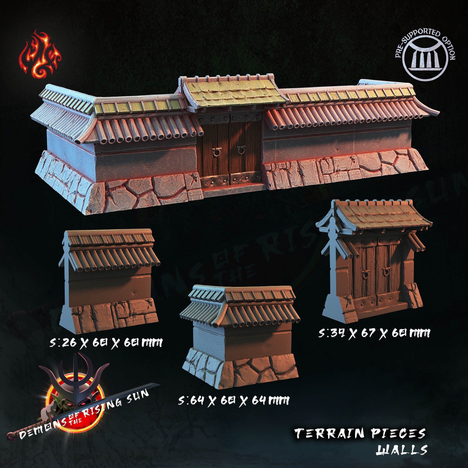 Introducing the Battle Arena - a stunning centerpiece that will elevate your tabletop adventure to the next level. The bell tower above the battle area adds an oriental touch, while the ring in the center ensures that all players have a clear view.