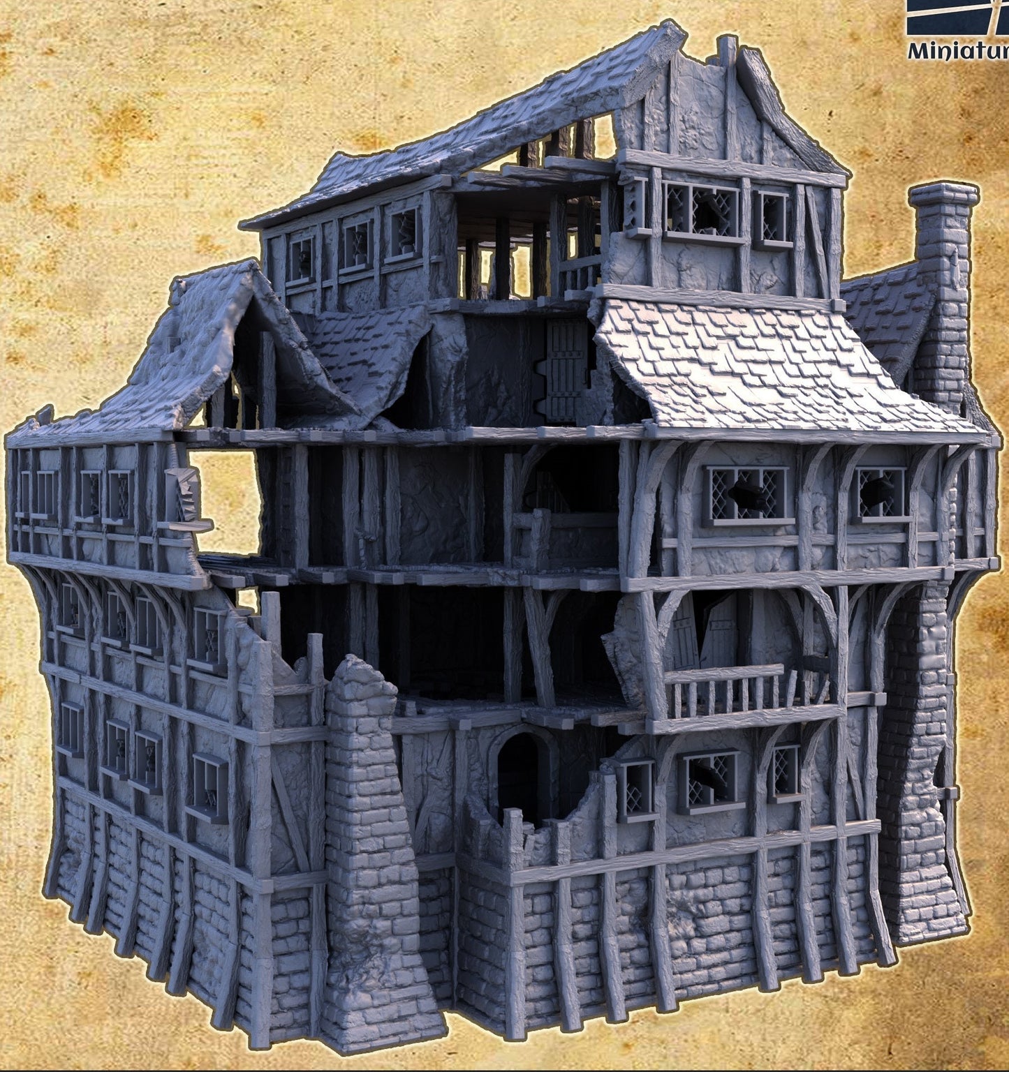 Ruined Town Hall, 7 Levels, Town Hall Ruin