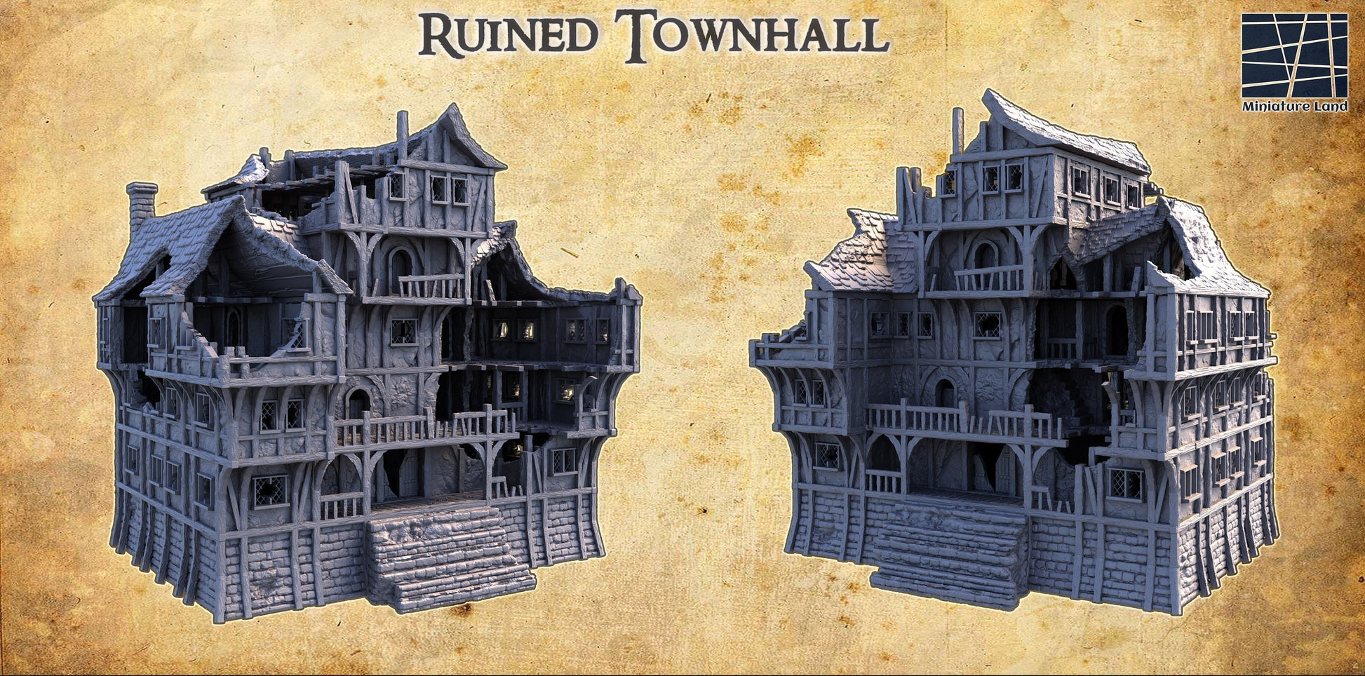 Ruined Town Hall, 7 Levels, Town Hall Ruin