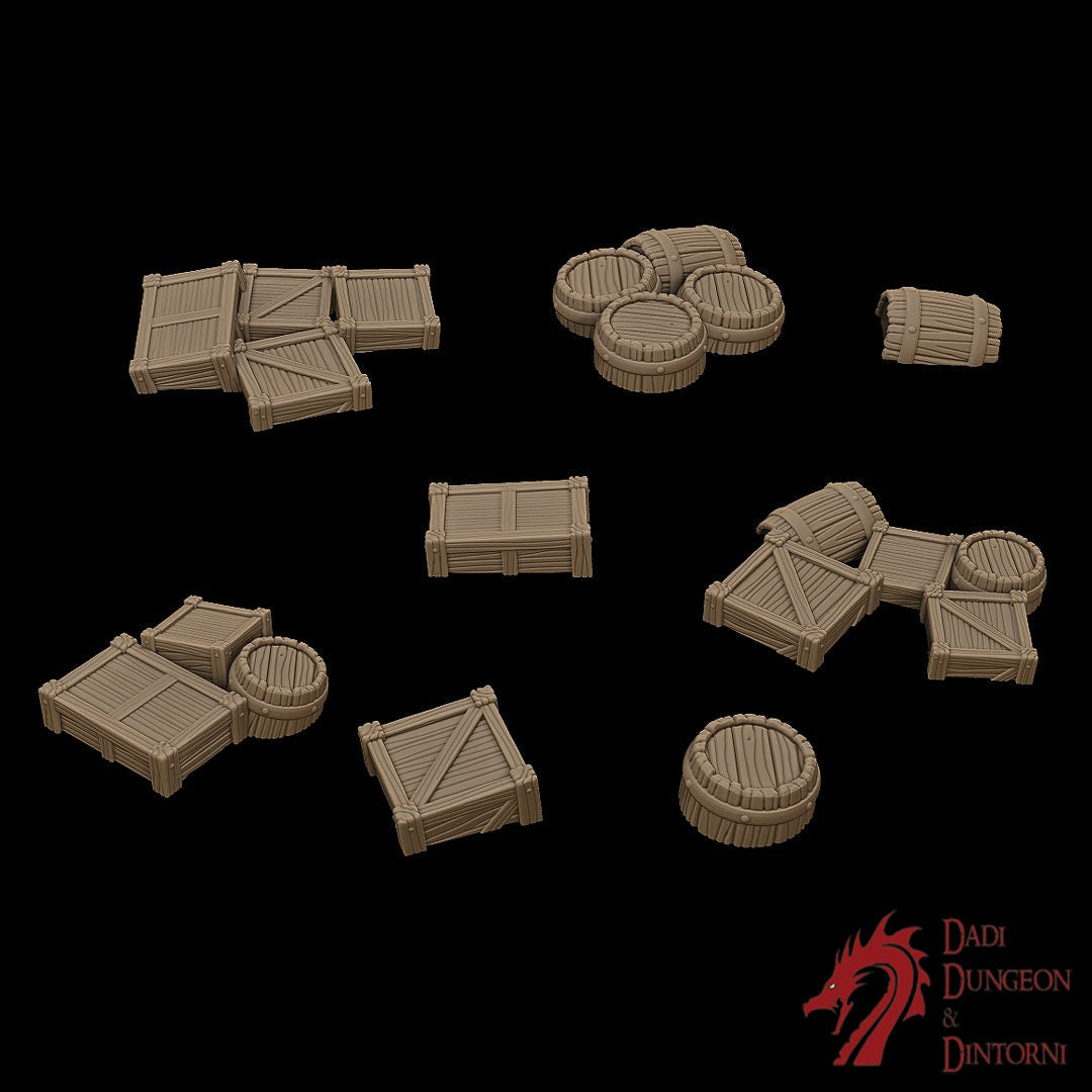 dnd terrain, Dungeons and Dragons, Dungeon Master, Bundle, board game, warhammer 40k, star wars, dnd dice, birthday gift, miniatures, role playing games, cyberpunk, Desert Terrain, PLA, 3D Print, 28mm, Set, Tabletop, Box Set