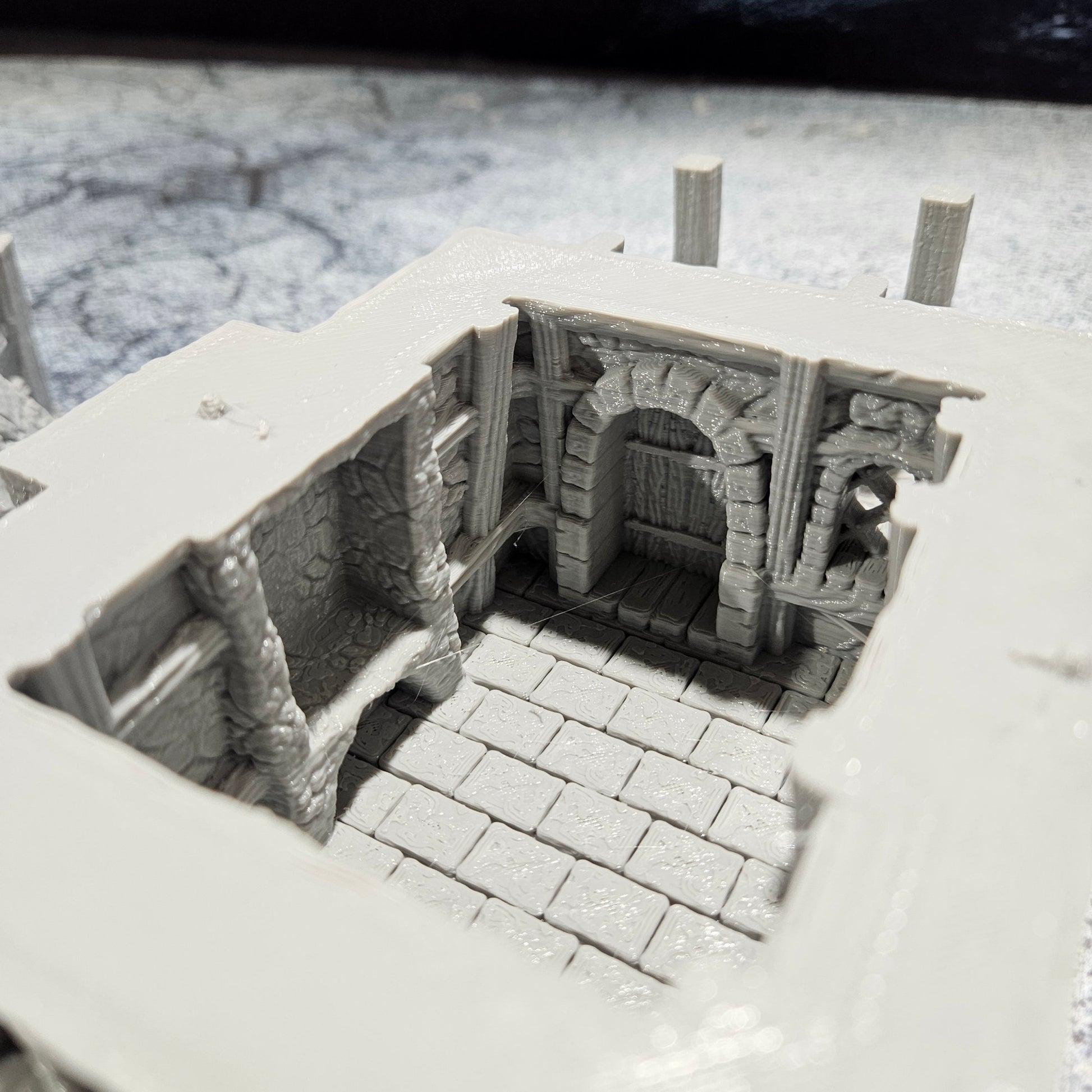 House 1 - City of Zurgnan n- 28mm Scale - Mujjasforge - Warhammer - Dungeons and Dragons - 28mm Terrain - warhammer terrain