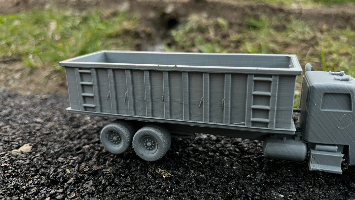 older style Roll off truck, slide on, truck, Modern warfare, Tabletop terrain, WW2, Modern tank,