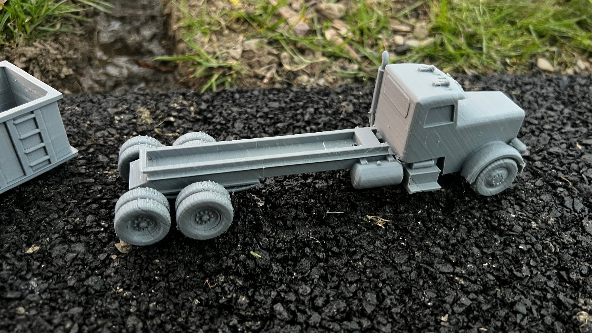 older style Roll off truck, slide on, truck, Modern warfare, Tabletop terrain, WW2, Modern tank,