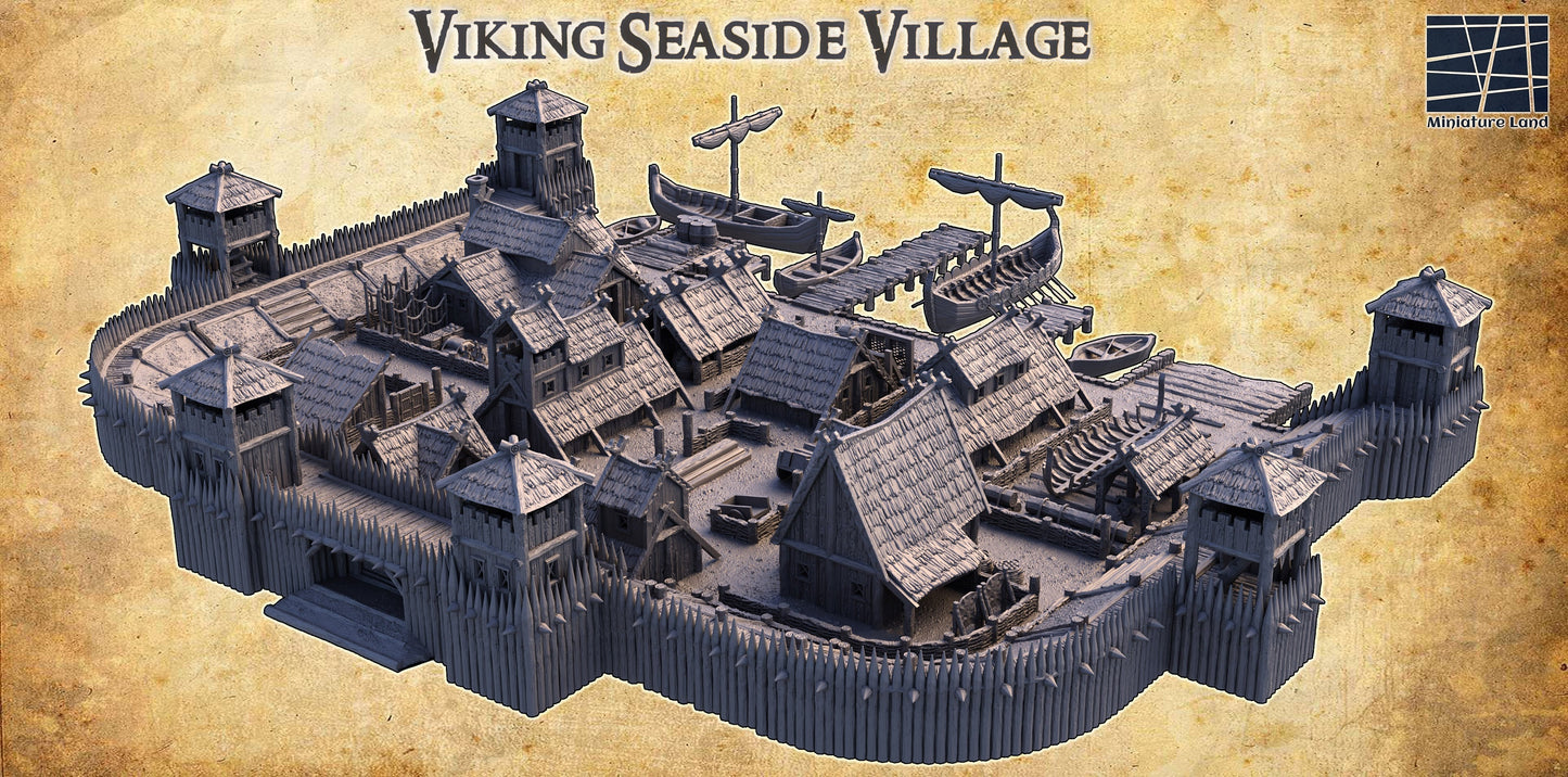 six towers adds an authentic touchThe assortment of buildings, including houses, a tavern, a storehouse, a shipbuilder&#39;s workshop, and farm buildings, offers a glimpse into various aspects of Viking life and activities.