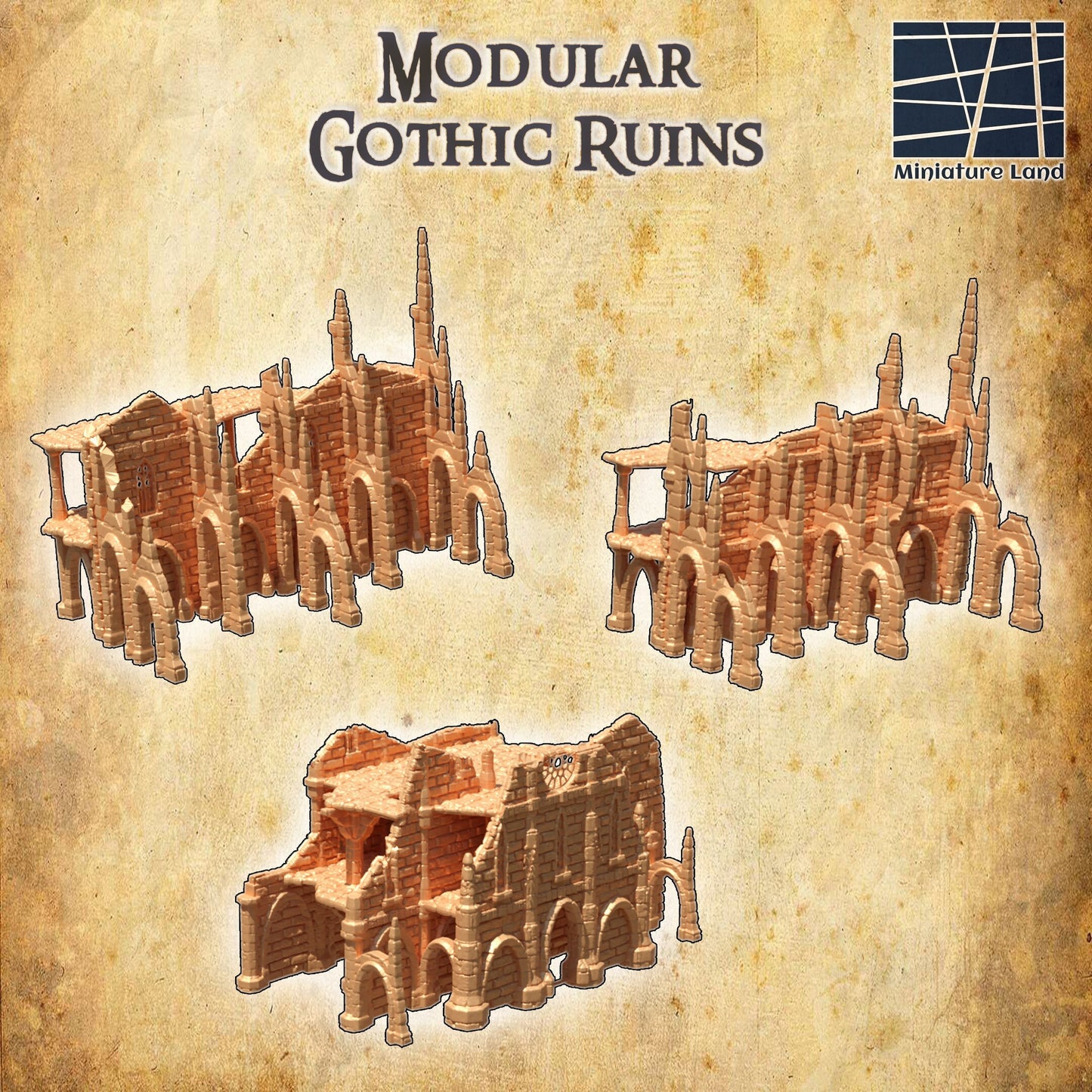 Tabletop Terrain, Mordheim, D&D, Pirate, Tower, Ruin, Ruined, houses, Tabletop, Fantasy Terrain, Town Set, Town and Market, Mordheim Set, Wargaming, Dungeons and Dragons, Lord of the rings, RPG Set, Village Set, Chaos, small town, Market, town