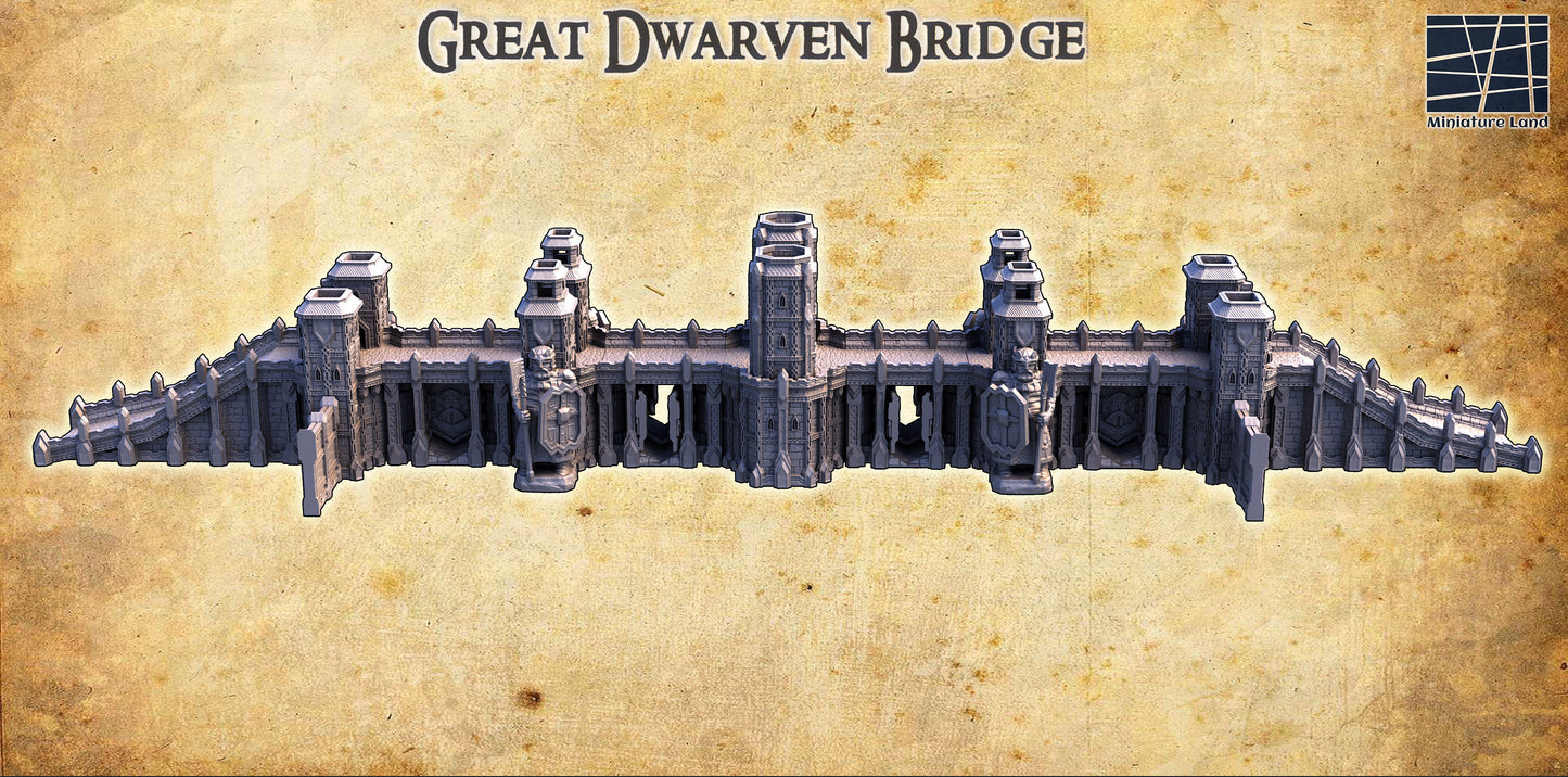 dnd terrain, Dungeons and Dragons, Dungeon Master, Bundle, board game, warhammer40k, star wars, Shrine, Elven, Elfish, Elves miniatures, role playing games, Desert Terrain, Market, Dwarf, Dwarven Bridge, bridge, span, river bridge, dwarf stronghold