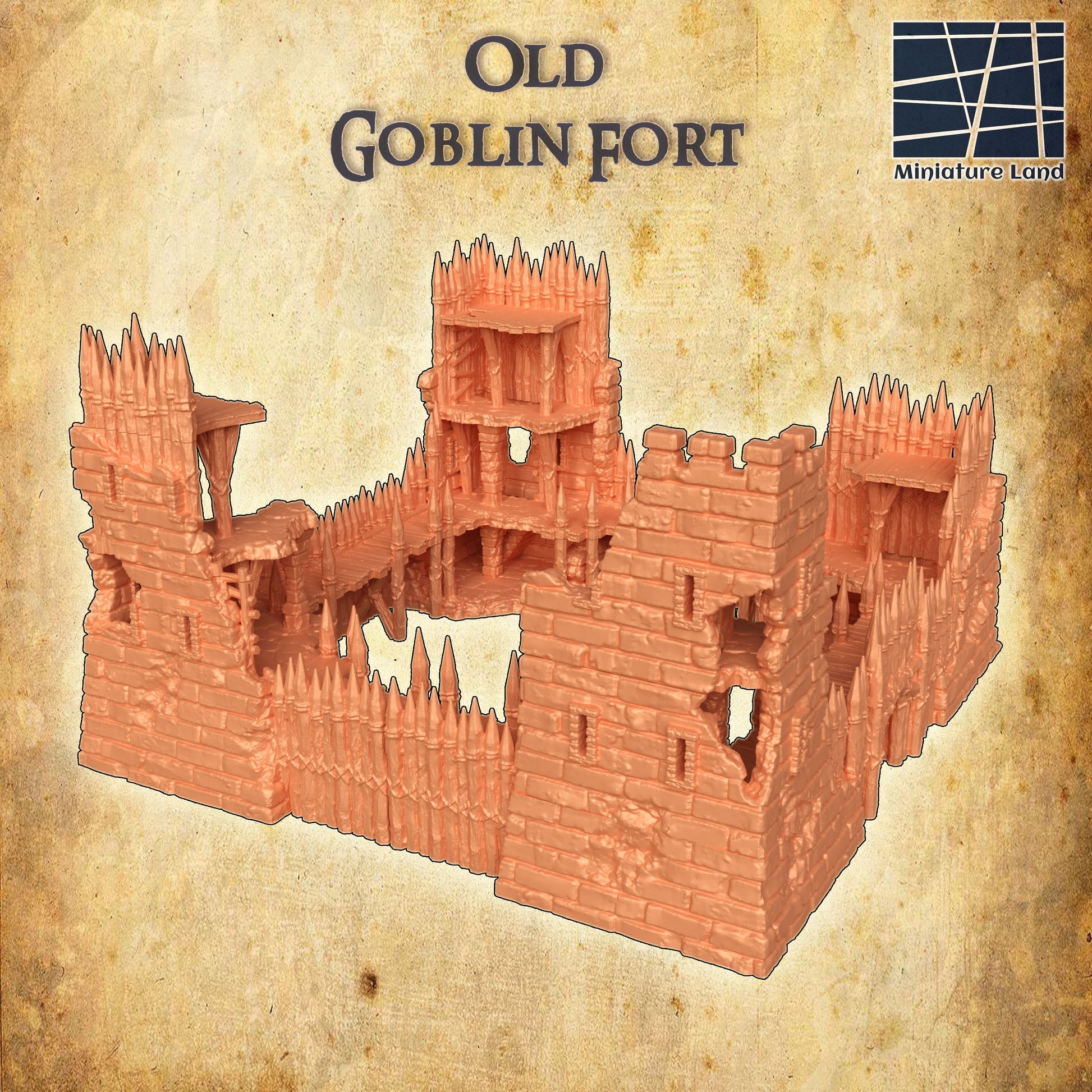 dnd terrain, Dungeons and Dragons, Dungeon Master, Bundle, board game, warhammer 40k, star wars, dnd dice, birthday gift, miniatures, role playing, Goblin, orc, orc stronghold, goblin stronghold, goblin fort, fort, games