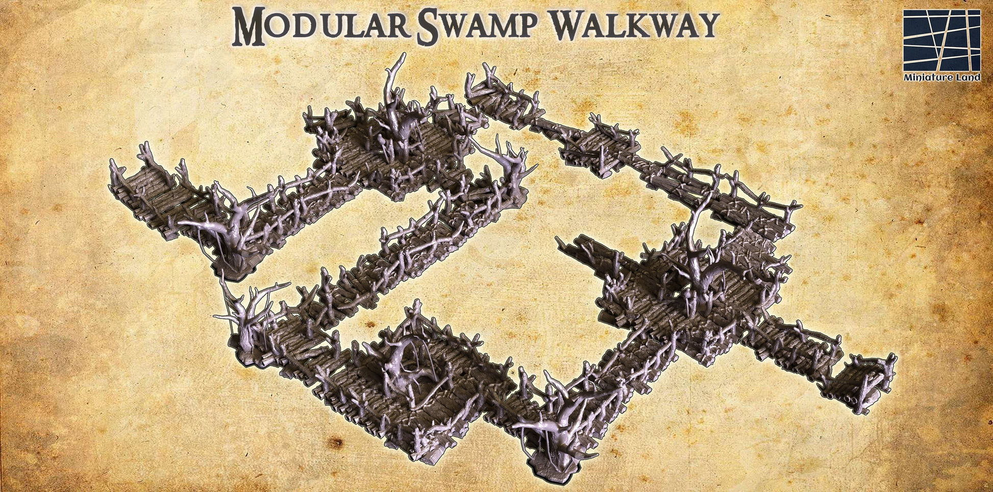 seamless integration into your tabletop adventures allowing you to construct your path through the swamp with ease. Whether you&#39;re navigating through tangled mangroves or skirting the edges of a murky bog, dnd terrain, Dungeons and Dragons