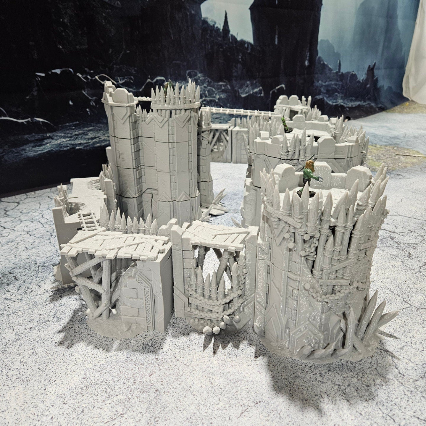 dnd terrain, Dungeons and Dragons, Dungeon Master, Bundle, board game, warhammer 40k, star wars, dnd dice, birthday gift, miniatures, role playing games, cyberpunk, Desert Terrain, PLA, 3D Print, 28mm, Set, Tabletop, Box Set, orc, stronghold, ruin