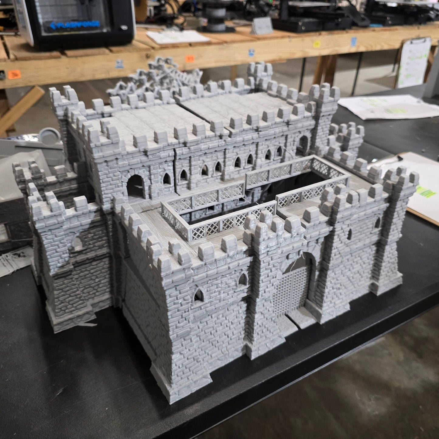 Fort Ulvheim for tabletop wargaming with detailed fortified walls, defensive towers, and buildings. Ideal for strategic battles, fortress sieges, and immersive RPG scenarios in games like Warhammer, D&D, Pathfinder, and historical sieges.