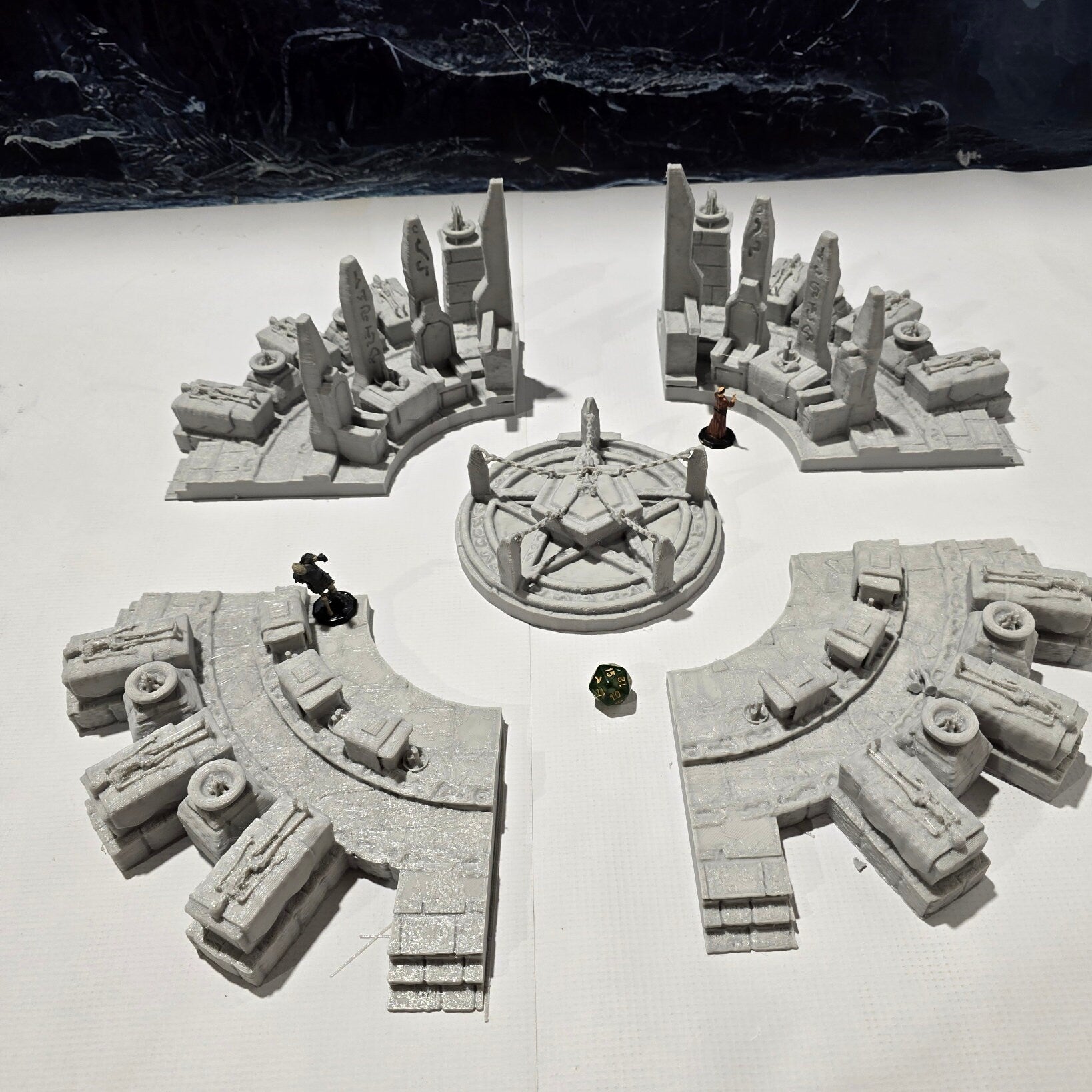 dnd terrain, Dungeons and Dragons, Dungeon Master, Bundle, board game, warhammer 40k, star wars, dnd dice, birthday gift, miniatures, role playing games, cyberpunk, Desert Terrain, Necromancer, City of the damned, Modheim