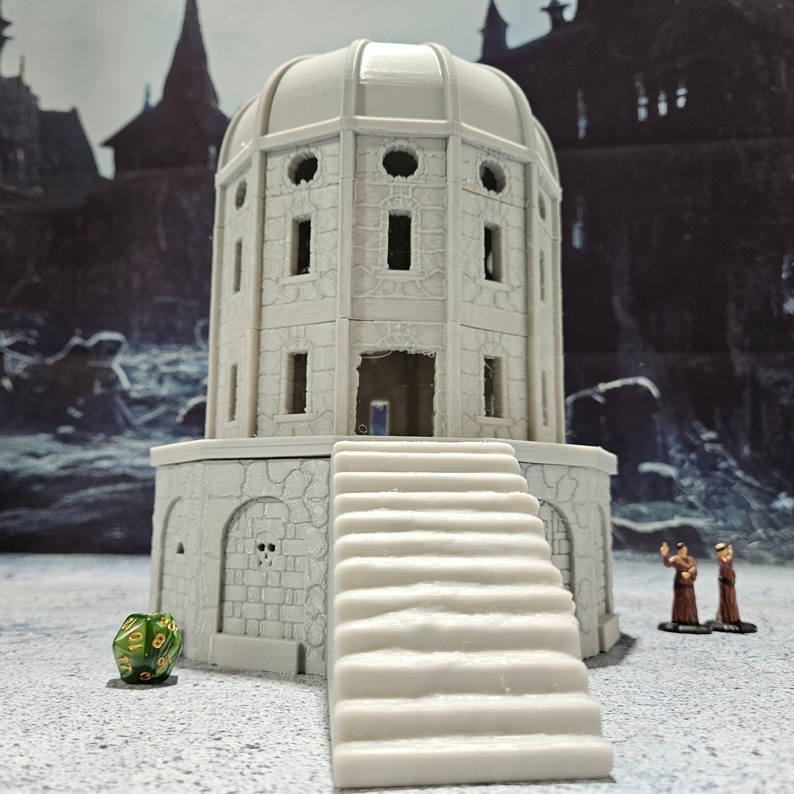 Tabletop Terrain, Mordheim, D&D, Pirate, Tower, Ruin, Ruined, houses, Tabletop, Fantasy Terrain, Town Set, Town and Market, Mordheim Set, Wargaming, Dungeons and Dragons, Lord of the rings, RPG Set, building set, small town, Damned, Temple, Mor, mord