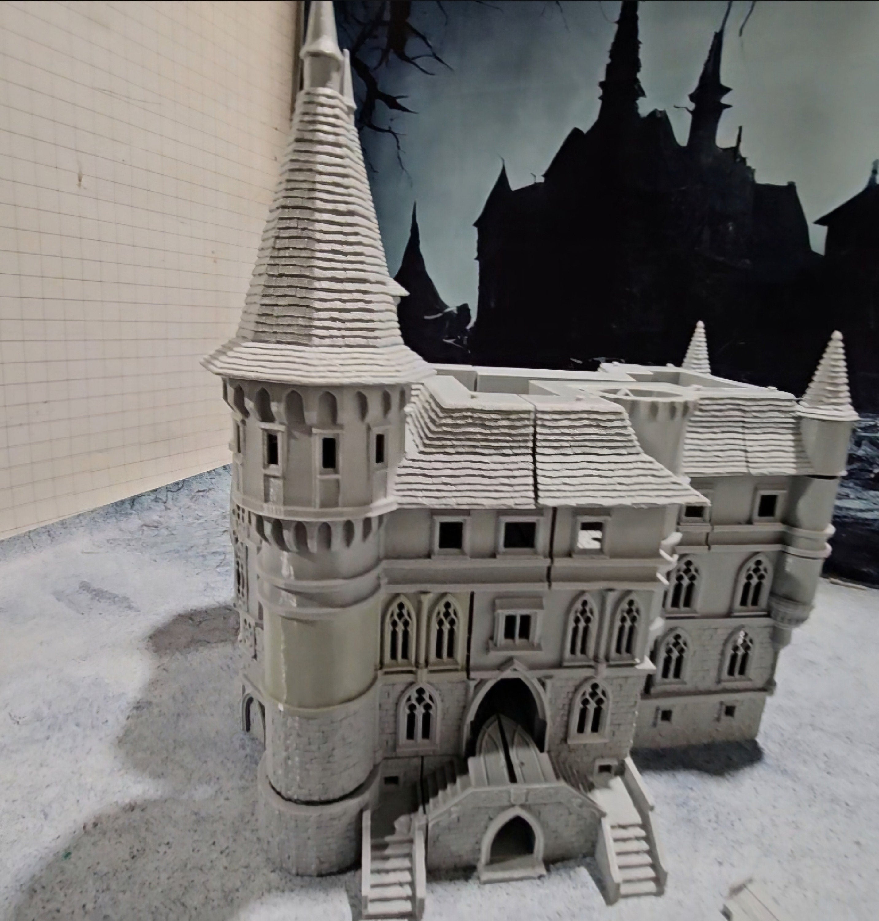 Dracul Small Chapel - 15mm 28mm popular 32mm Dracula Dark Realms Medieval Scenery Mansion Wargaming Terrain Scatter D&D DnD Pathfinder