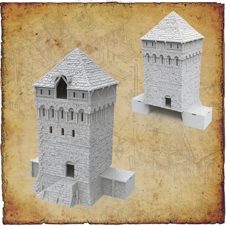 Tortuga Bay, Pirate Hideaway 1, Port Royal ,dnd terrain, Dungeons and Dragons, Dungeon Master, Bundle, Skirmish games, warhammer 40k, star wars, birthday gift, miniatures, role playing games, Pirate Terrain, port royal, Gatehouse, Walls,city