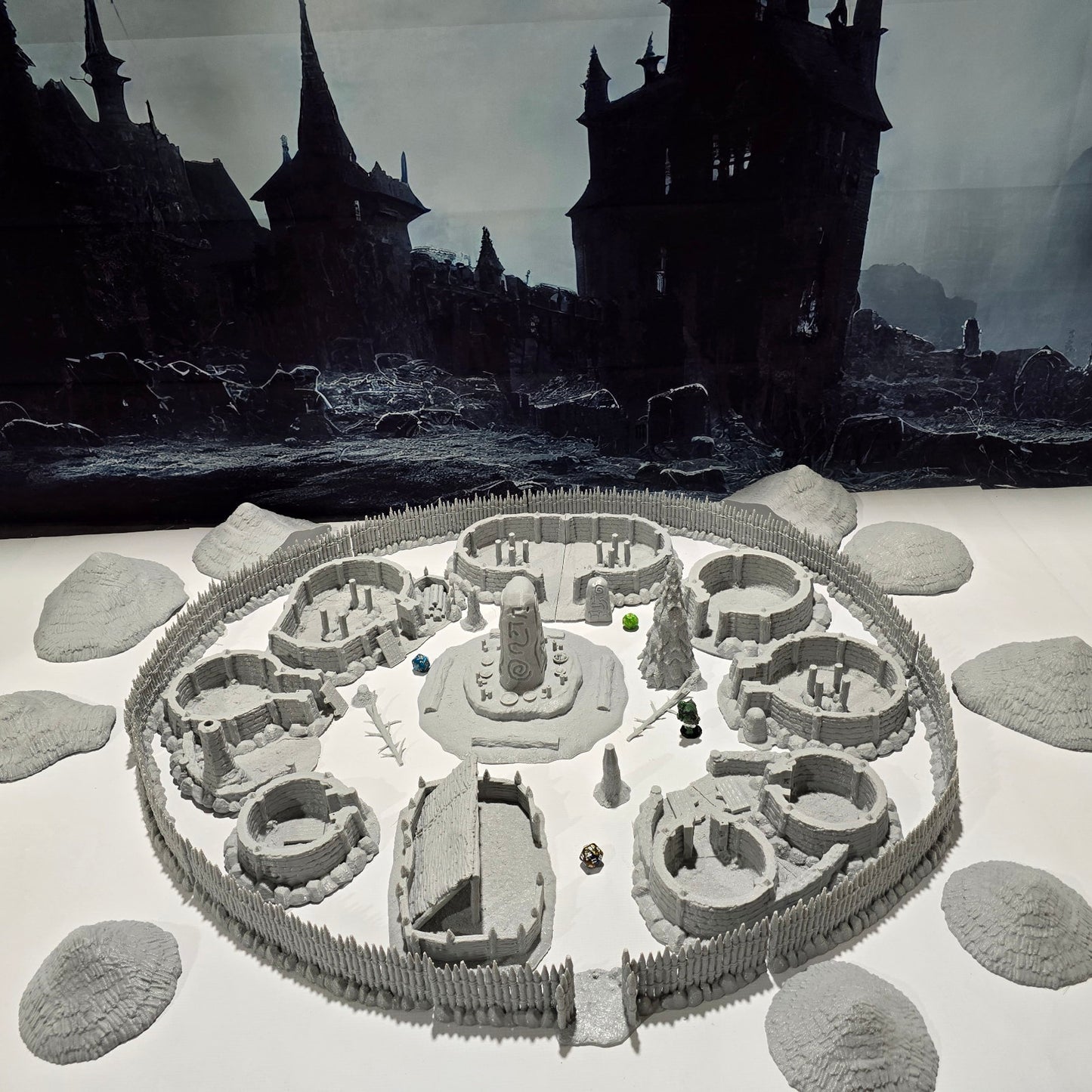 Tabletop Terrain, Mordheim, D&D, Pirate, Tower, Ruin, Ruined, houses, Tabletop, Fantasy Terrain, Town Set, Town and Market, Mordheim Set, Wargaming, Dungeons and Dragons,Barbarian, RPG Set, Village Set, Chaos, small town, Market, town