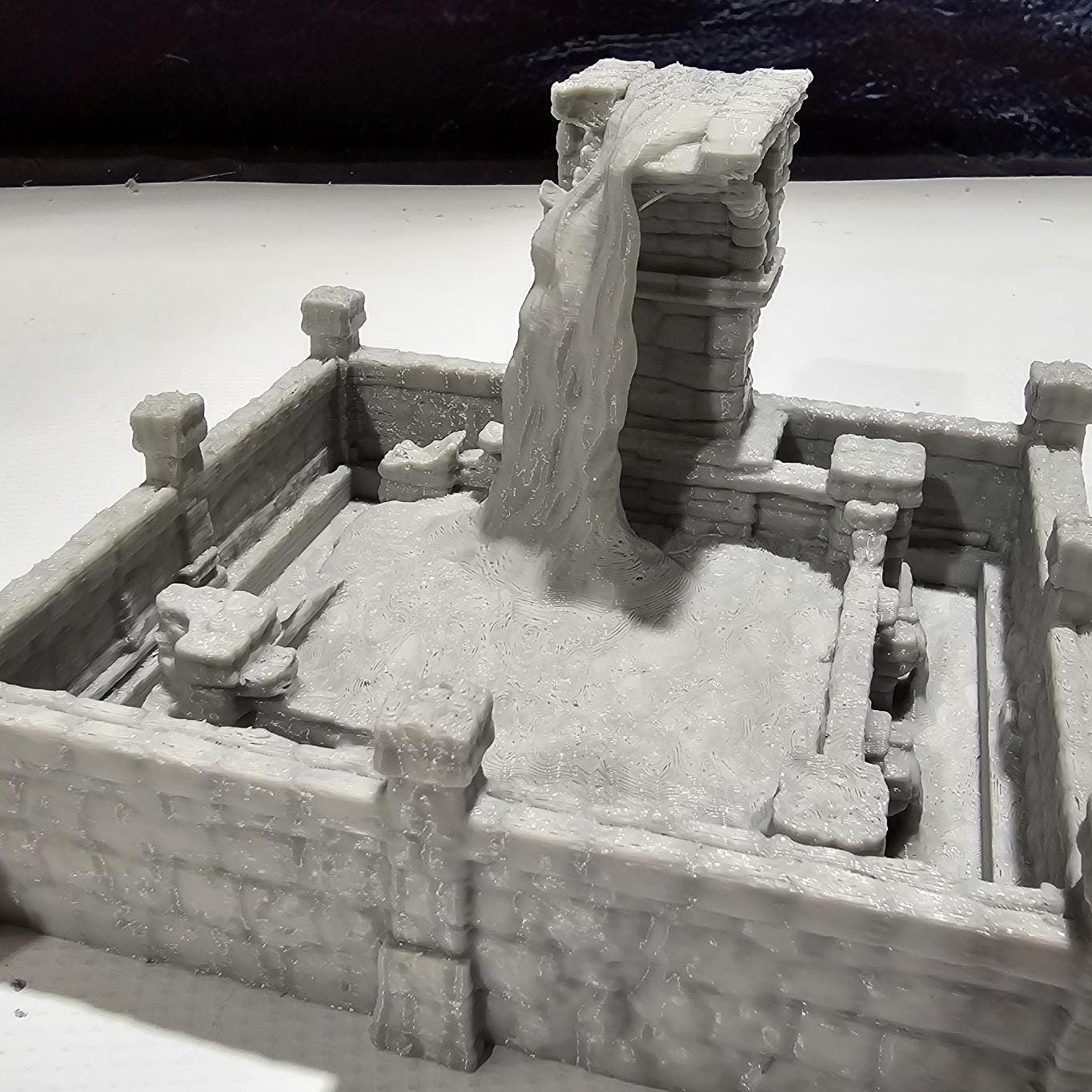 Tabletop RPG Terrain, Enchanted Fountain, DnD Fountain, Pathfinder Fountain, Fountain Miniature, PLA 3D Printed, RPG Fountain, Gaming Miniatures, Magical Scenery, Custom Terrain, Mystical Fountain, Tabletop Fountain, RPG Terrain Set