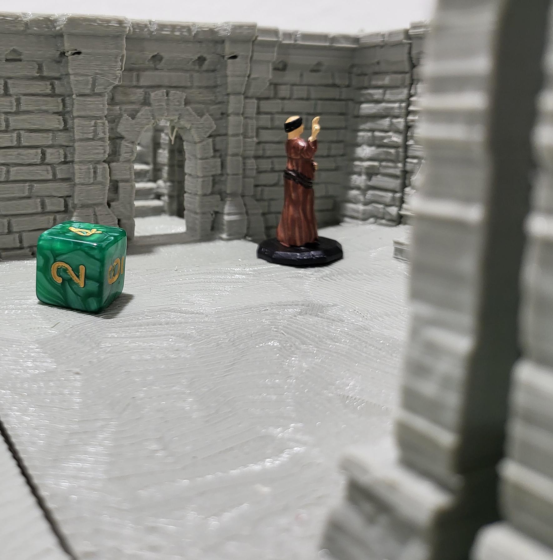 Fort Ulvheim for tabletop wargaming with detailed fortified walls, defensive towers, and buildings. Ideal for strategic battles, fortress sieges, and immersive RPG scenarios in games like Warhammer, D&D, Pathfinder, and historical sieges.