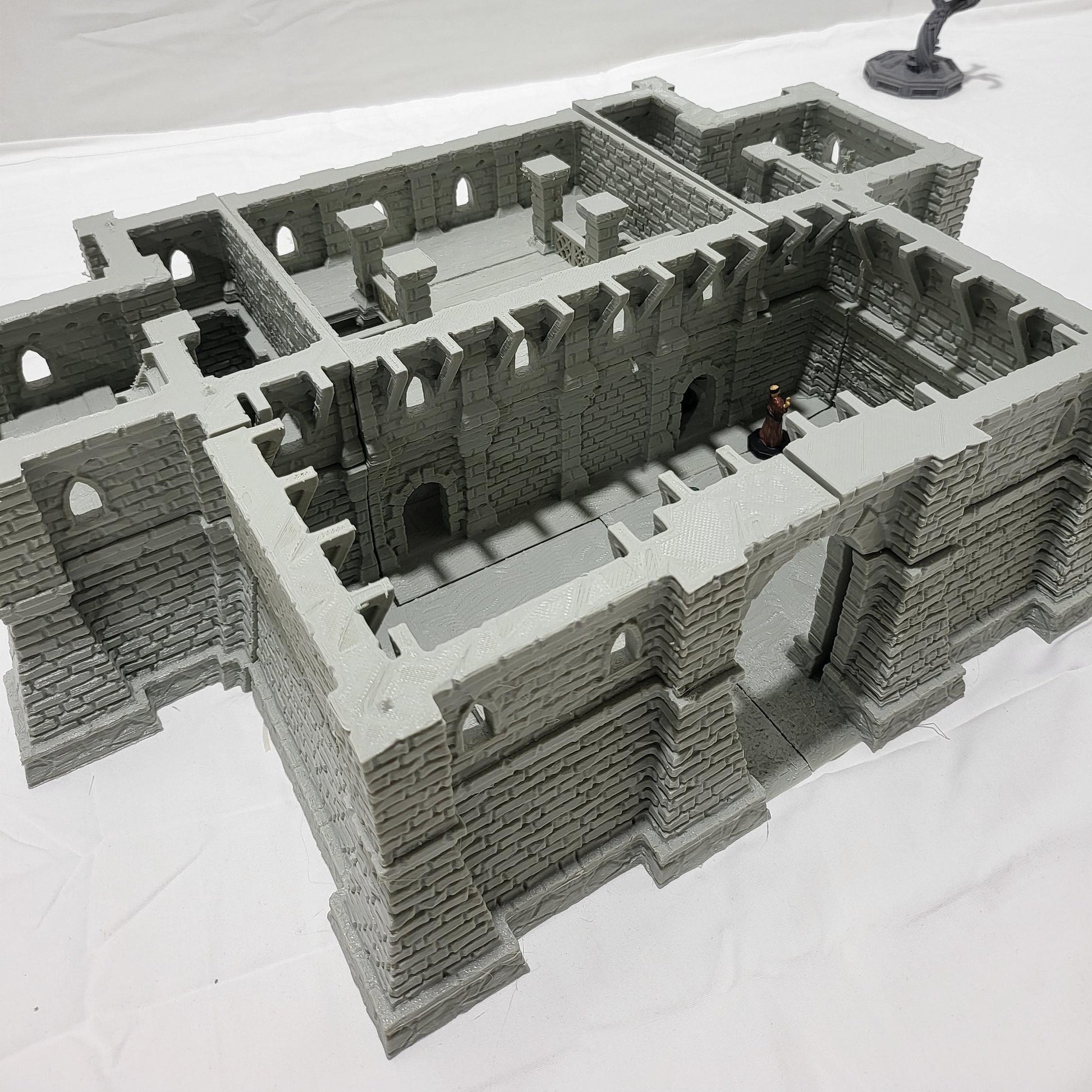 Fort Ulvheim for tabletop wargaming with detailed fortified walls, defensive towers, and buildings. Ideal for strategic battles, fortress sieges, and immersive RPG scenarios in games like Warhammer, D&D, Pathfinder, and historical sieges.