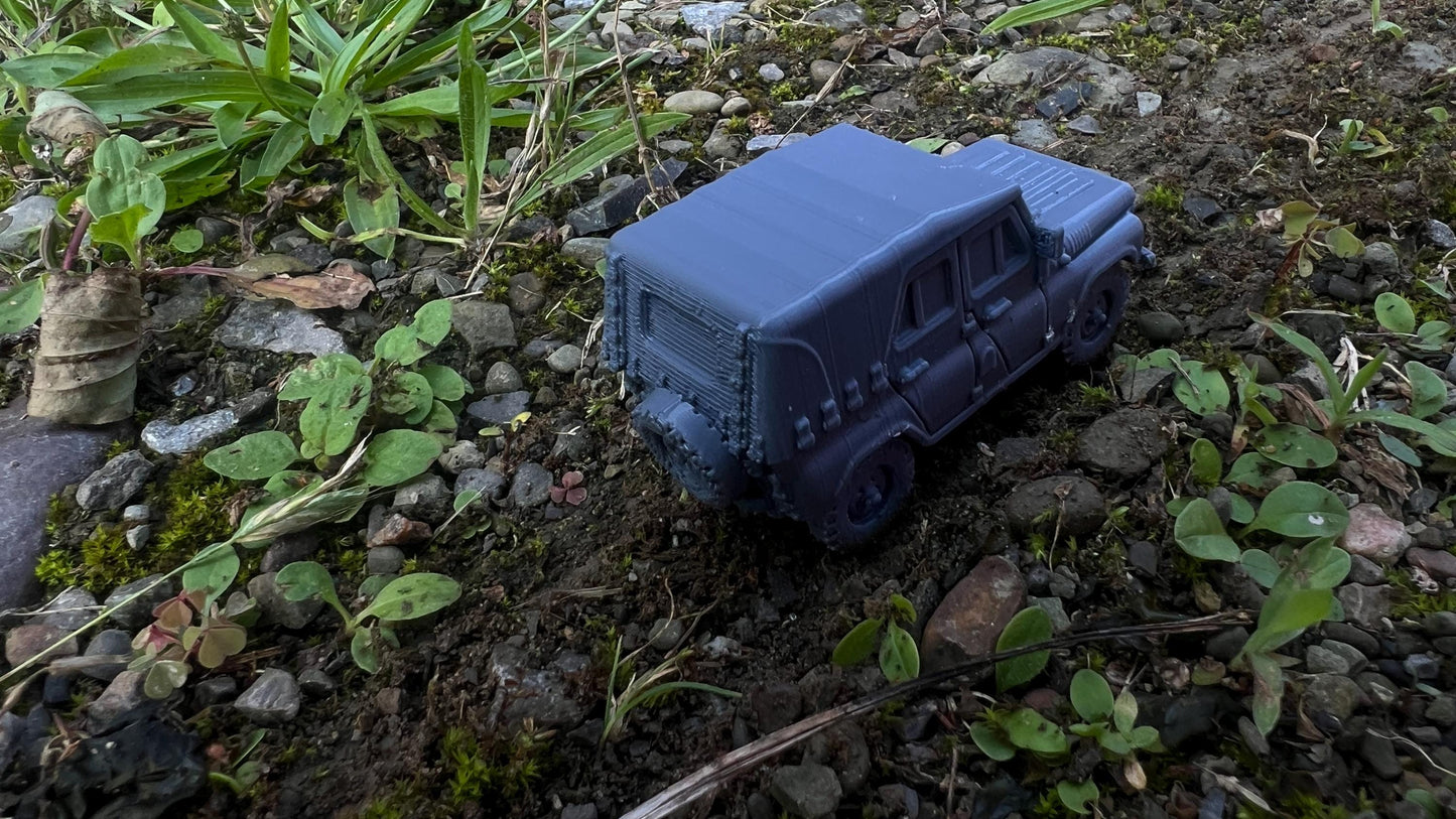 UAZ 469, car, Modern warfare, Tabletop terrain, WW2, Modern tank,