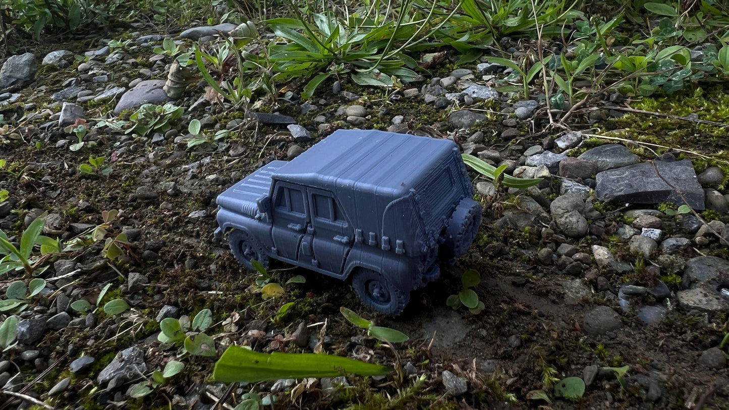 UAZ 469, car, Modern warfare, Tabletop terrain, WW2, Modern tank,