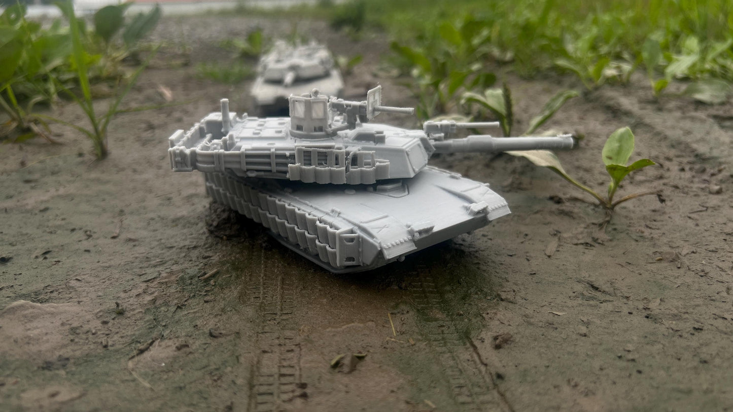 M1A2 Tusk II, Modern warfare, Tabletop terrain, WW2, Modern tank,