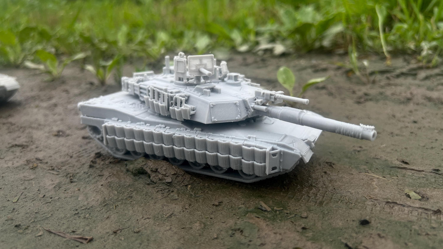 M1A2 Tusk II, Modern warfare, Tabletop terrain, WW2, Modern tank,