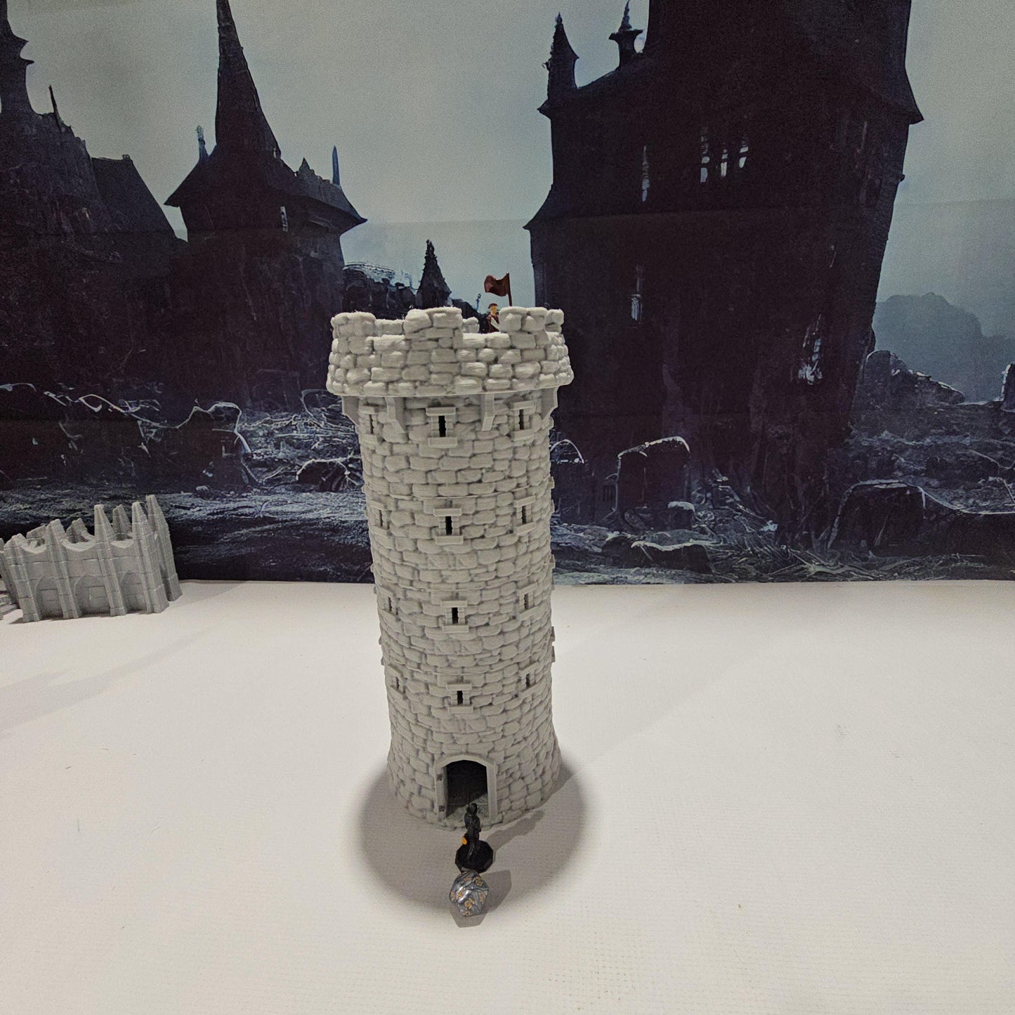 Harbor Tower Fort, 28mm Scale, Sea Defense, Castle Towe